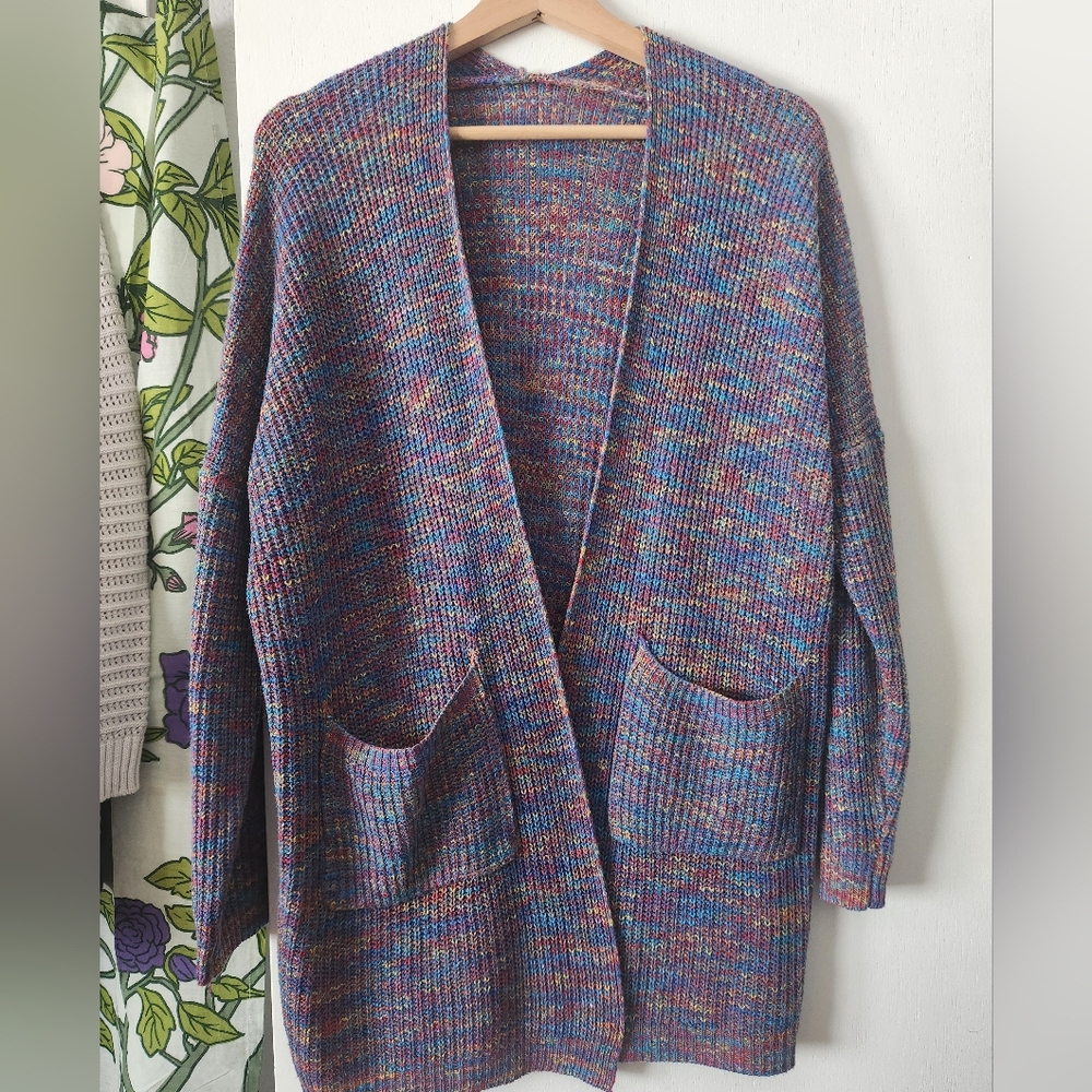 Multi-colored rainbow sweater